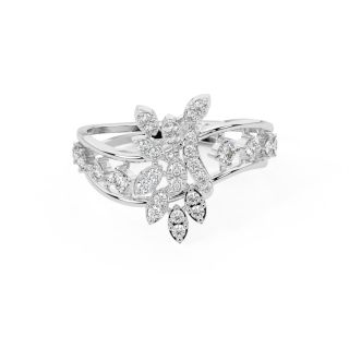 Embrace Leave Diamond Ring